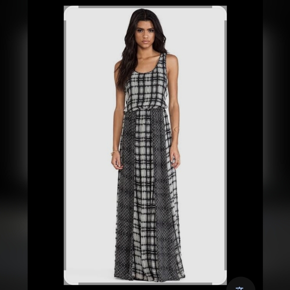 Ella Moss Dresses & Skirts - Ella Moss Black and White Checkered Maxi Skirt